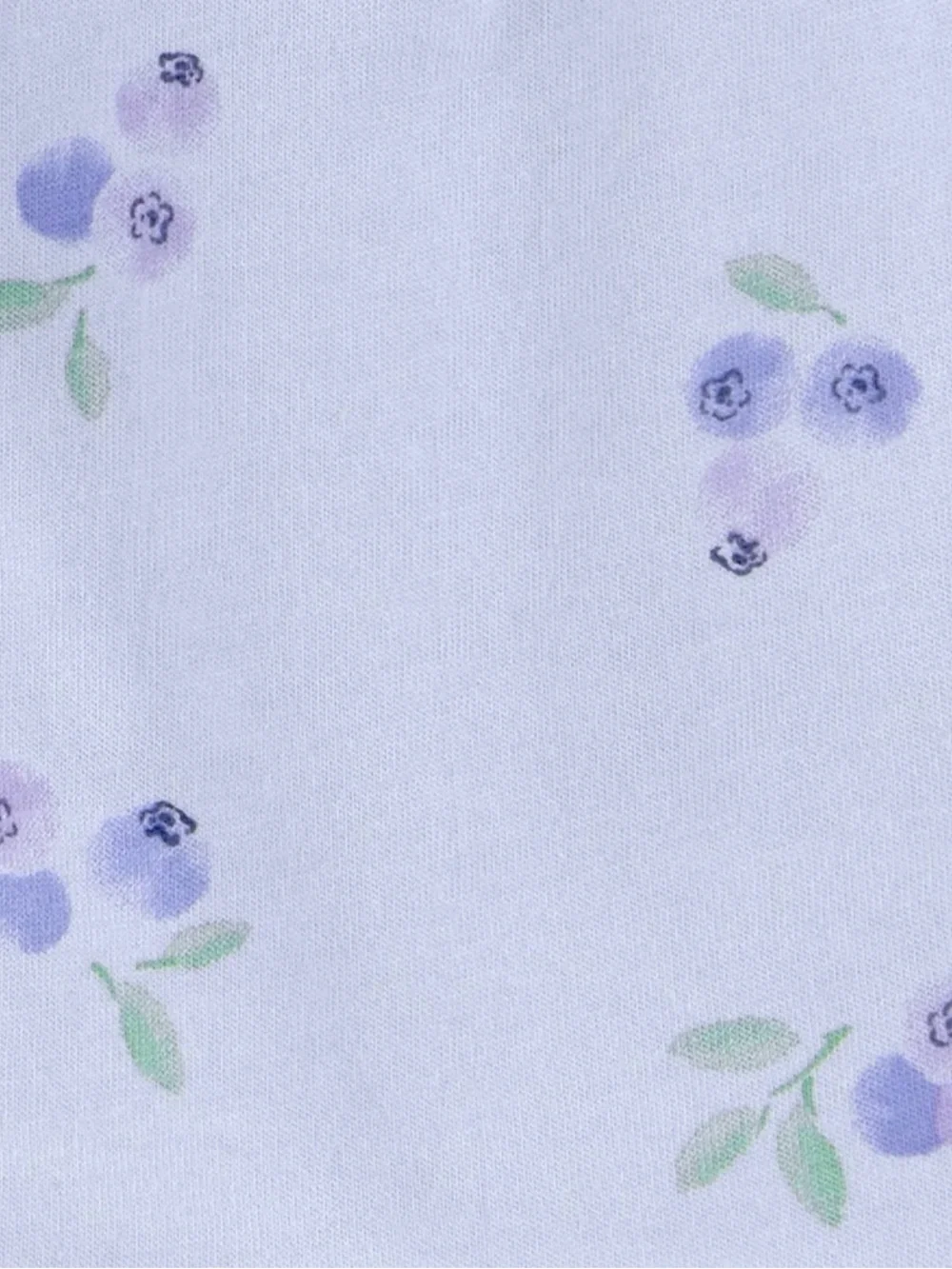 Kids Floral Tie-Shoulder Matching Set in Light Lavender